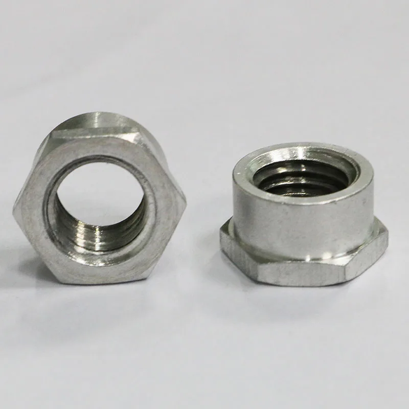 Custom CNC Machining Racing Lug Nut 6060-T6 Aluminum M6 M8 Hexagon Clinching Flush Nut for Metal Plates