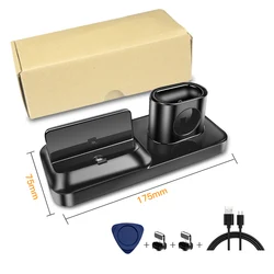 Mobile Charger Dock Multi Port USB Desk Charge Station Desk Holder 6 in 1 Mobile Phone Charging mobile Phone Earphone Wholesale