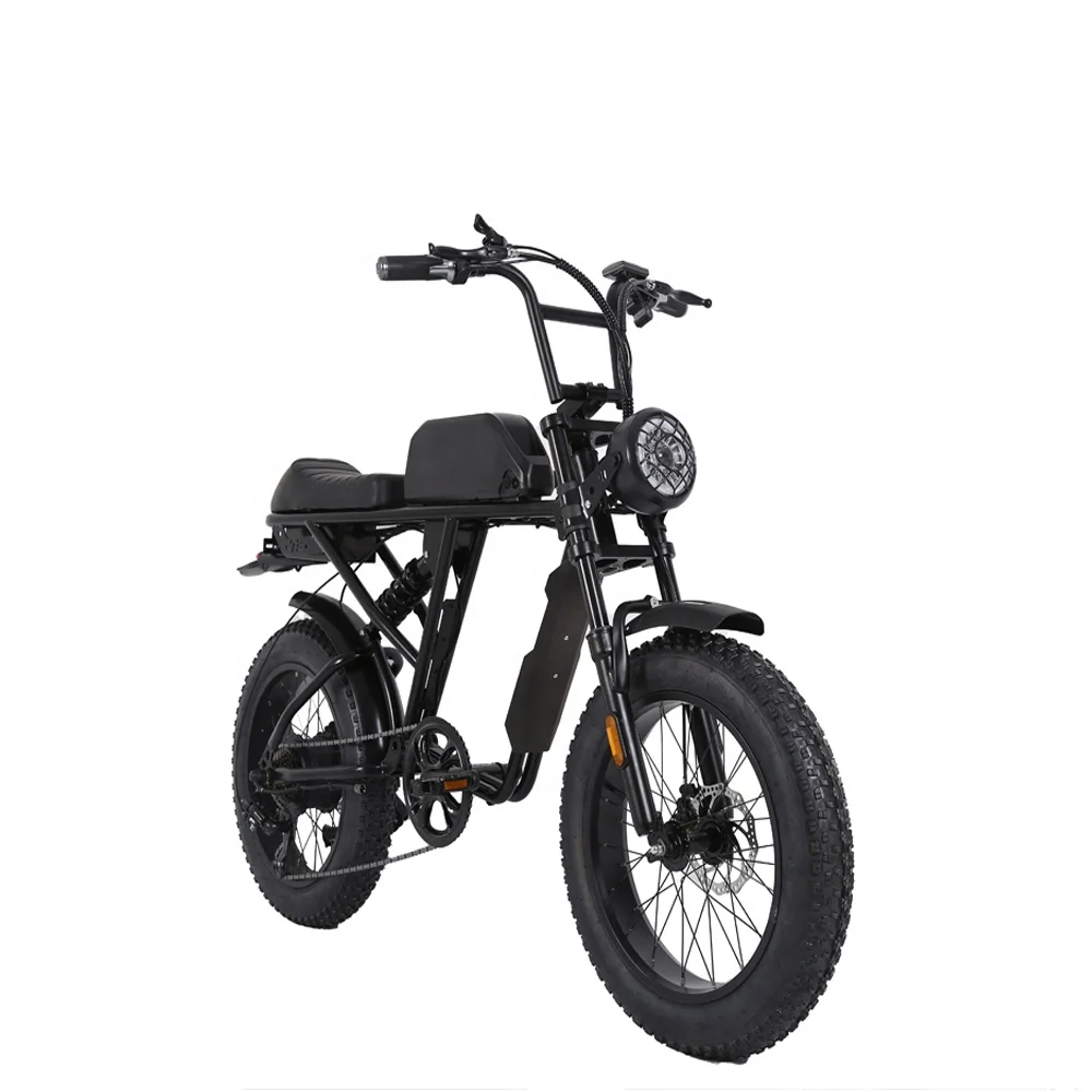 2022 Most Popular 20Inch Chinese Road Long Range Fat Tire Folding Mountain City Dirt Electric Bike