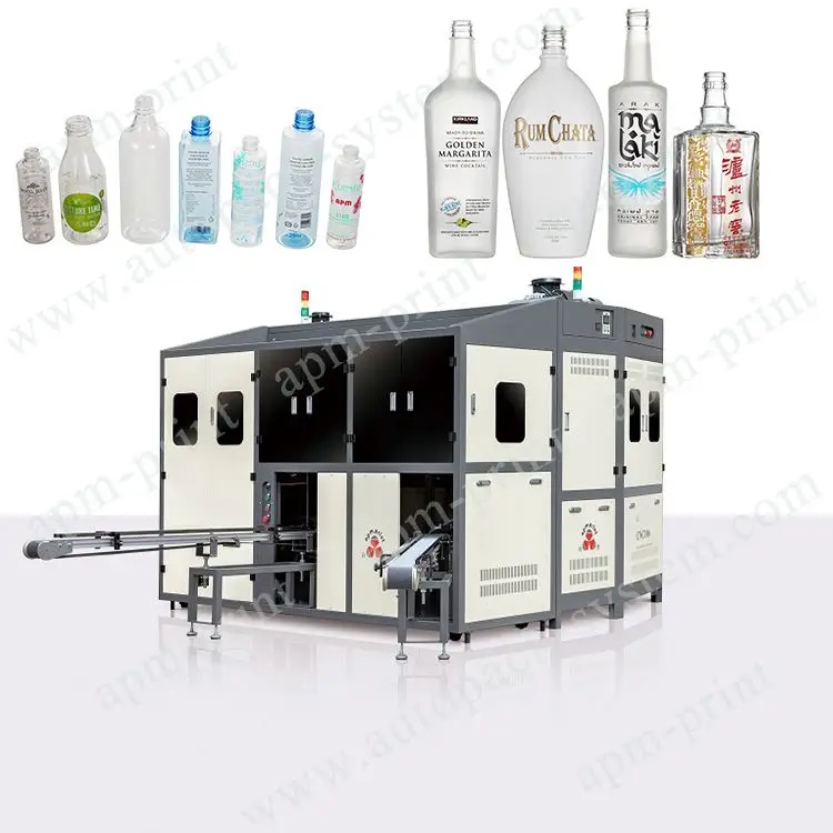 Hot product automatic bottle screen printer multi color plastic glass cup cylindrical oval square servo bottle printing machine