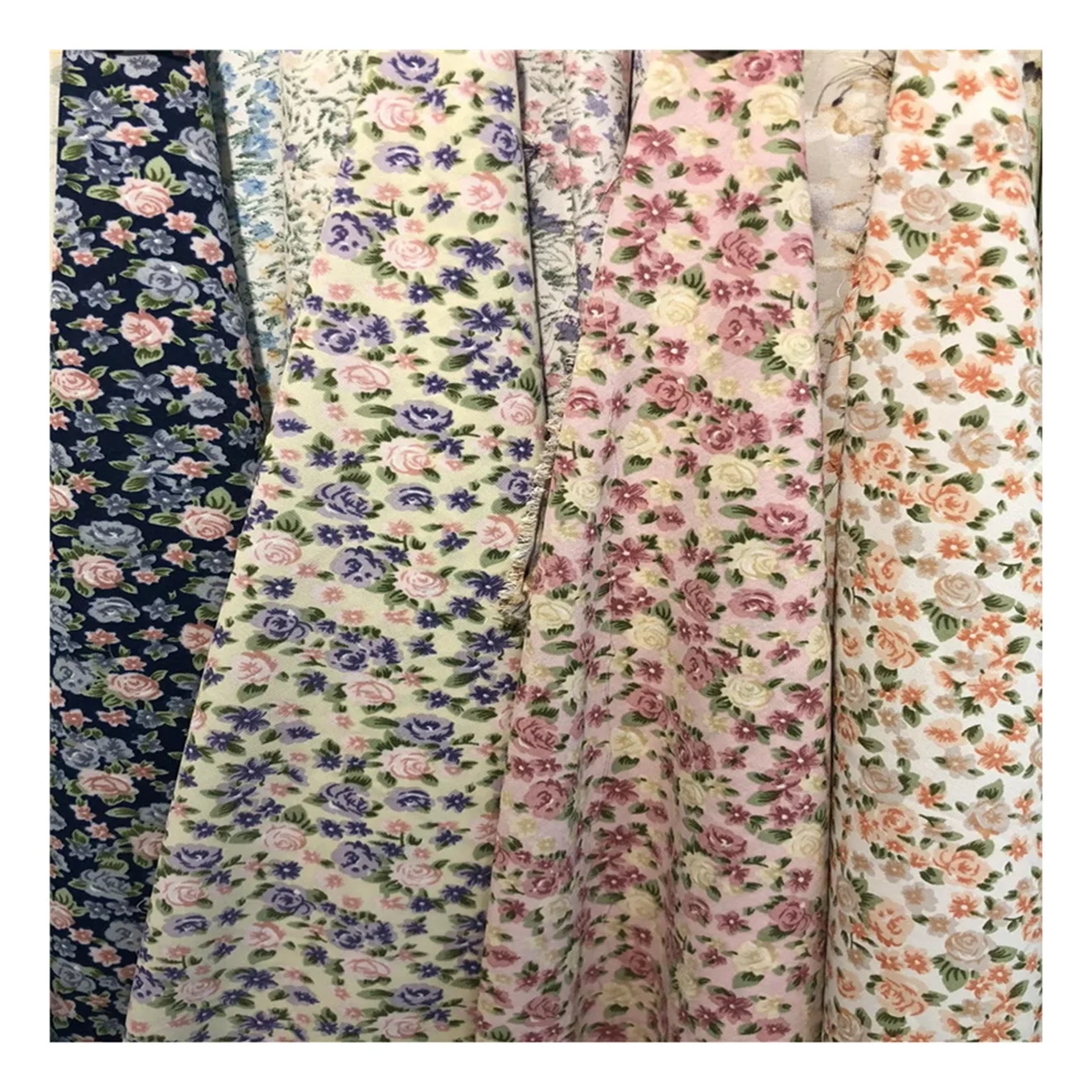 New Style Floral Printed Chiffon Hijab Premium Pearl Bubble Crepe Scarf Stylish Women Flower Print Scarves Shawls Wraps