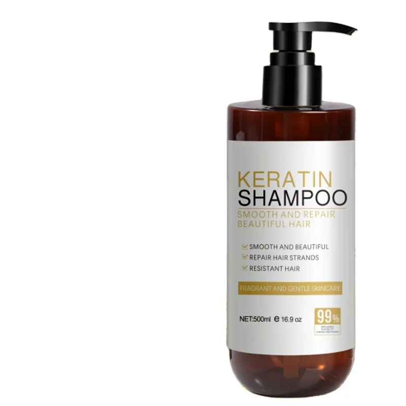 Hot Selling Organic Shampoo Keratin Collagen Hair Care Shampoo 500ml Conditioner Shower Gel Set Factory