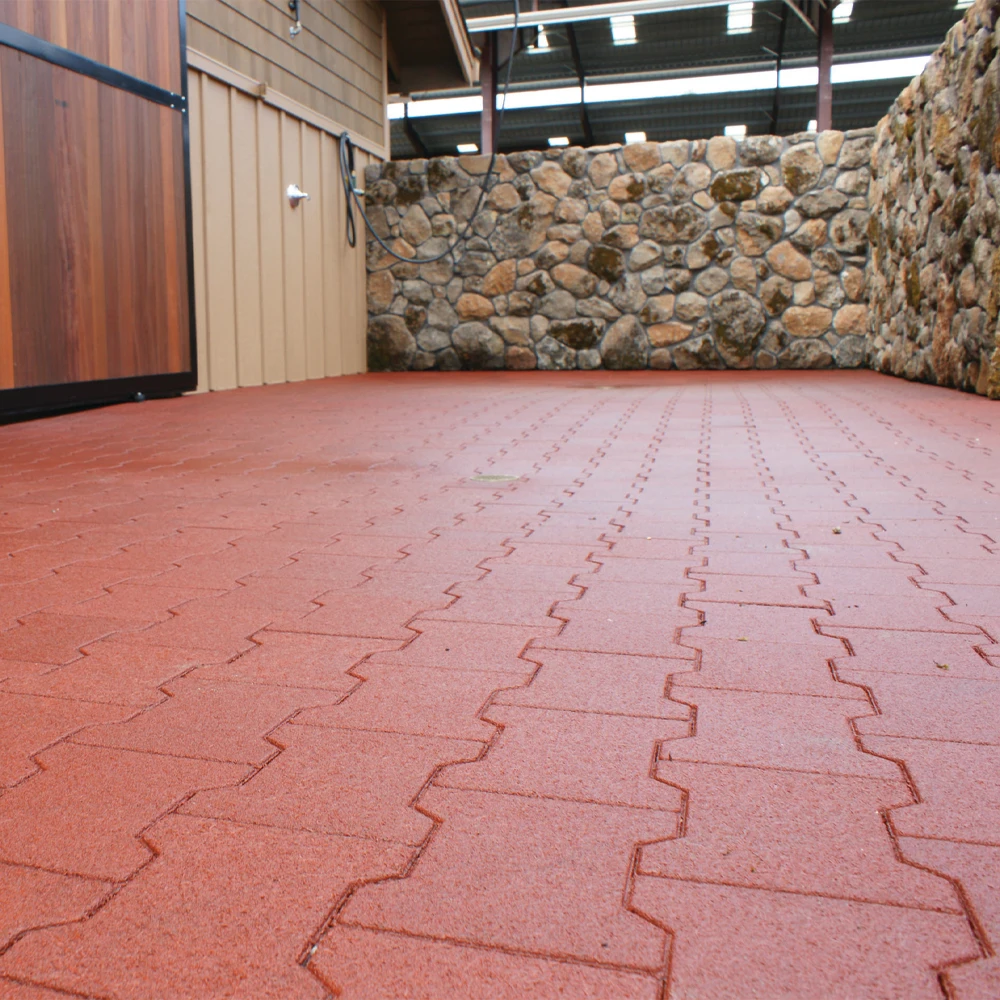 Anti smashing Rubber pavers horse barns/Dog bone rubber paver/rubber paving blocks
