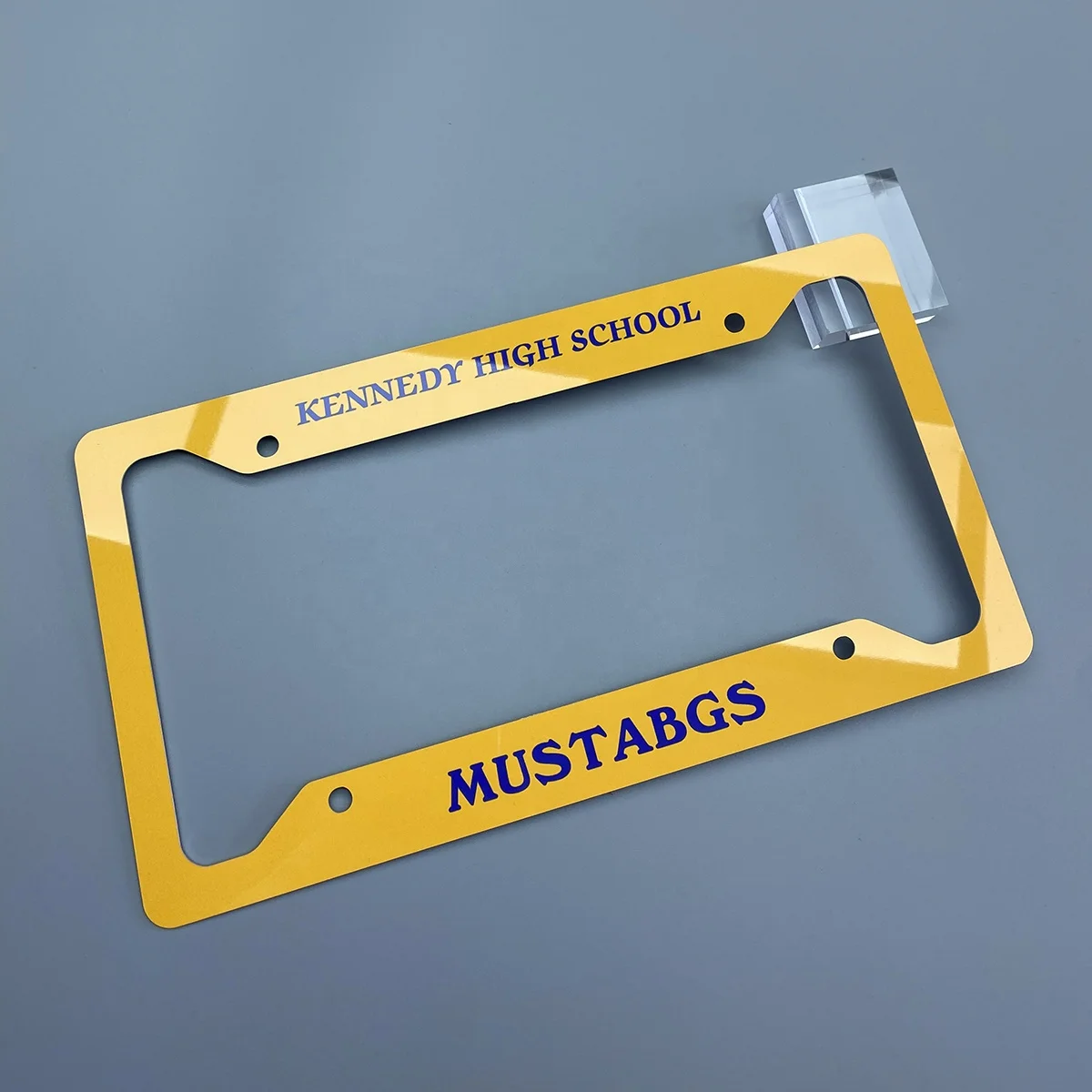 LS-CLF001 HD Sublimation Aluminum License plate frame sublimation printing blanks metal car license plate frames auto frame