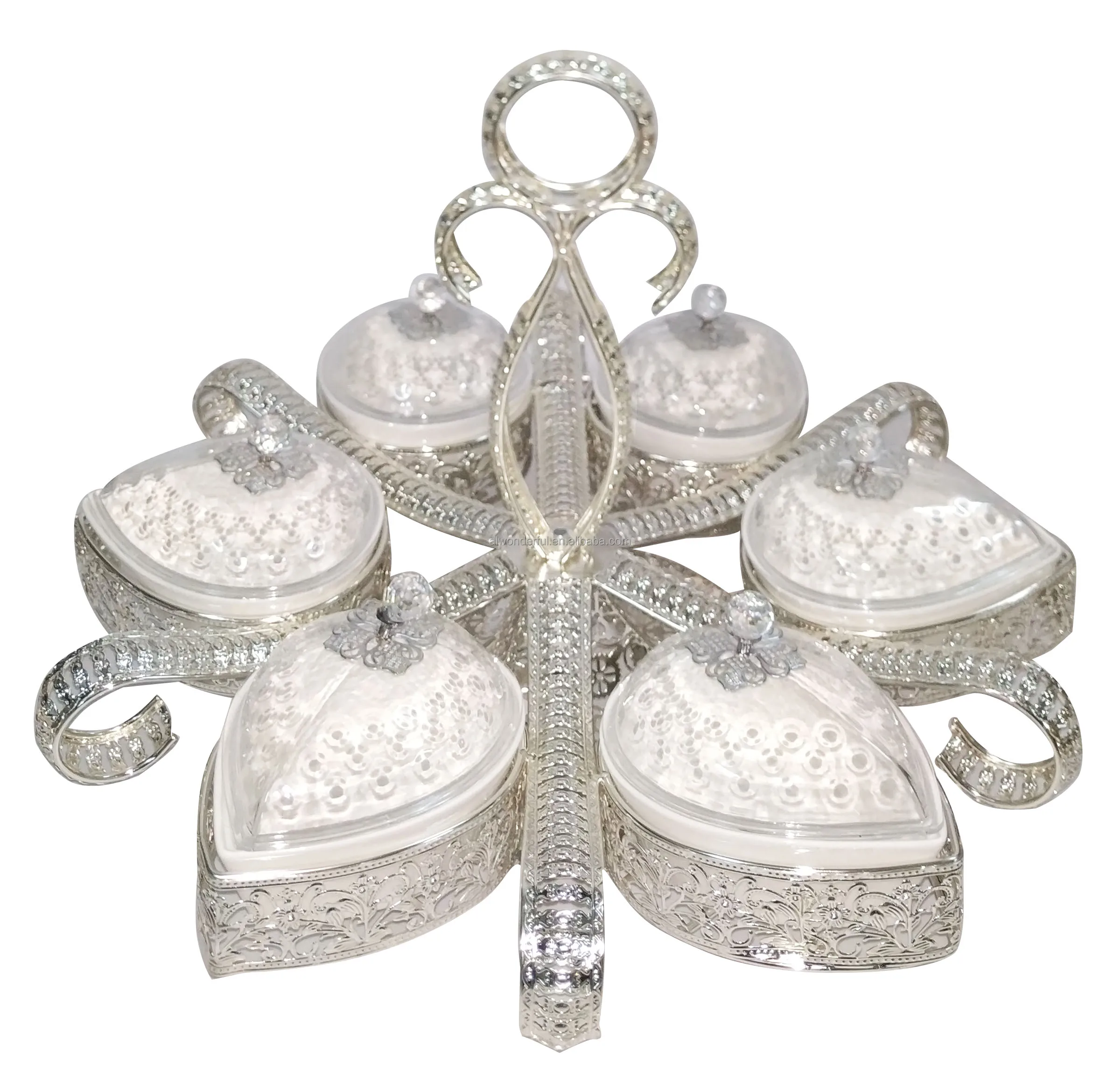2024 decorative silver color acrylic chocolate holder