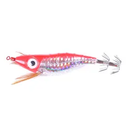 Manufacture directly sale luminous hard plastic shrimp lure bait super quality 100mm 9gram with squid hooks