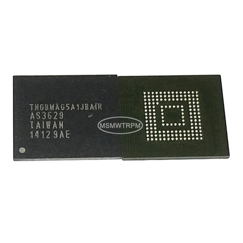 MSMWTRPM THGBMAG5A1JBAIR 153FBGA EMMC 4.5 4GB Used Soldered balls tested OK empty data memory THGBMAG5A1