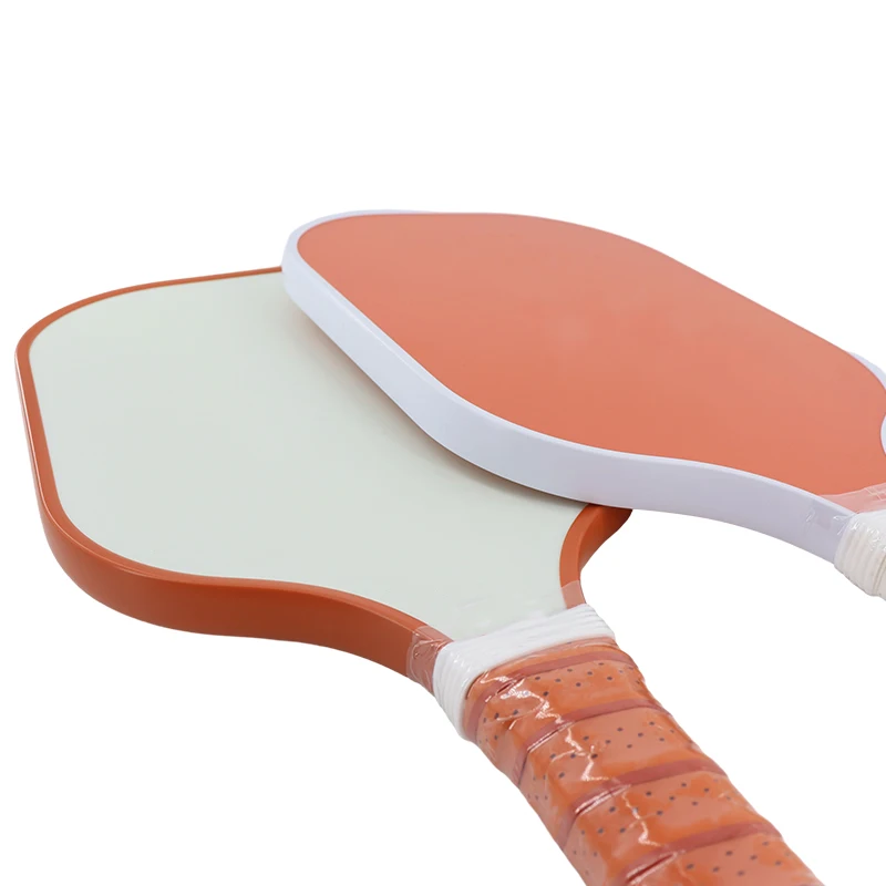 Melors simple style white+red carbon fiber pickleball paddle OEM  Chinese red T700/3K/12K/18K carbon fiber pickleball paddle