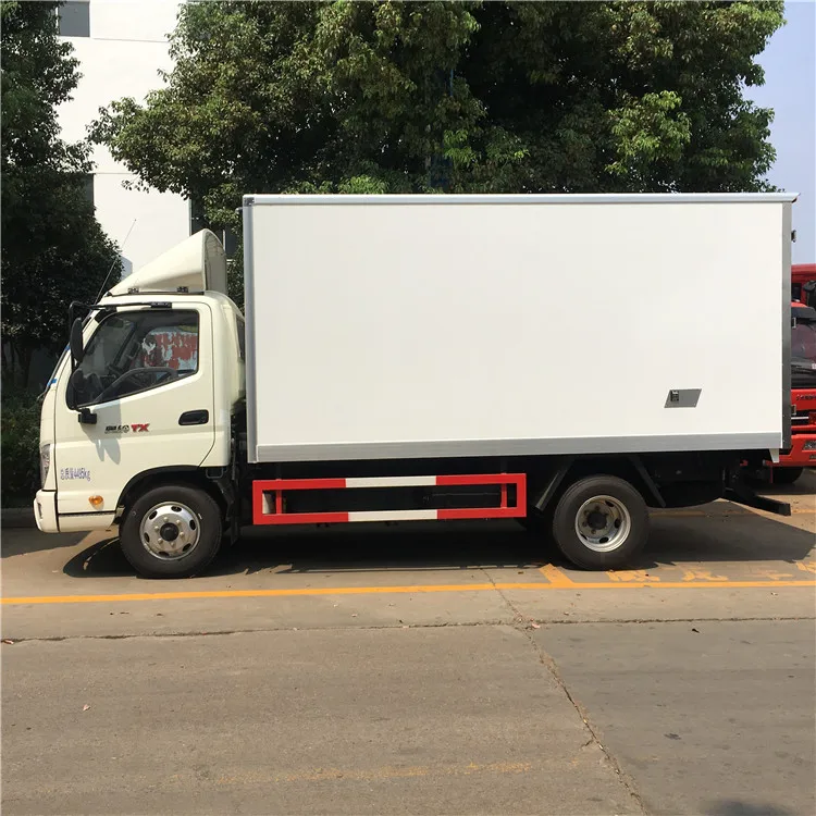 Factory Direct 3ton 4ton 5ton Refrigeration Trucks New Diesel Van Truck with 4x2 & 6x4 Drive Wheels Light Cargo Transportation