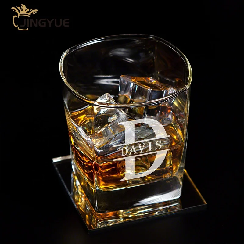 Wholesale Custom Logo Engraved Premium Whiskey Decanter and Glasses Gift Set for Whisky Tequila Rum Brandy
