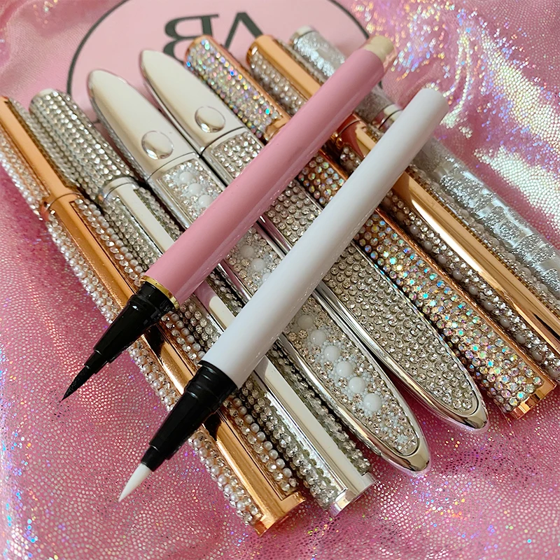 Wholesale Eyelashes eyeliner pencil custom logo adhesive lash glue pen and brown mini liquid waterproof lash eyeliner glue pen