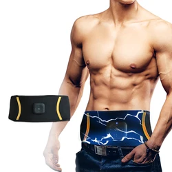 Home Gym Abs Trainer Waist Trimmer Body Ems Abdominal Muscle Stimulator with Wireless Controller Rechargeable AB Belt