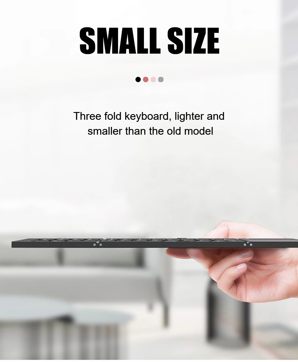 Портативная беспроводная клавиатура с тачпадом 63 клавиши