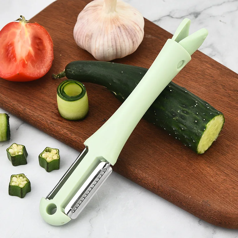 Creative Dual-Purpose Fruit & Vegetable Kitchen Tools Melon Peeling Machine and Paring Knife-Essential for Easy Preparation