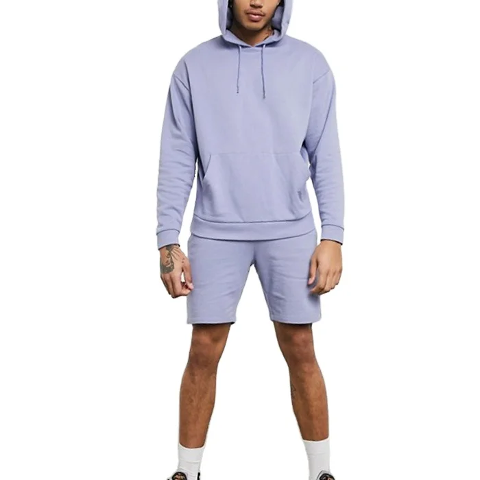 Good Quality Custom 100% Cotton High Sweat Jogger Suit Men Hoody Print On Zip Up Hoodie