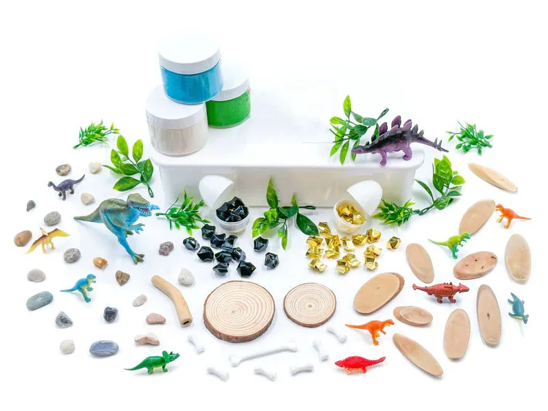 Perfect Kraft Educational Dinosaur Air Dry Clay Baby Toys Dinosaur Kit Sensory Bin Non Toxic Theme Animal Modeling kit