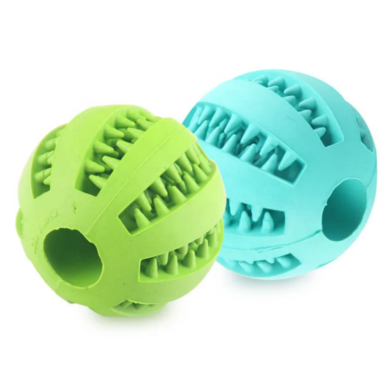 
 Игрушка для жевания домашних животных, мяч-еда для собак, кормушка, чистка зубов-мяч для упражнений для домашних животных, тренировочный мяч IQ  