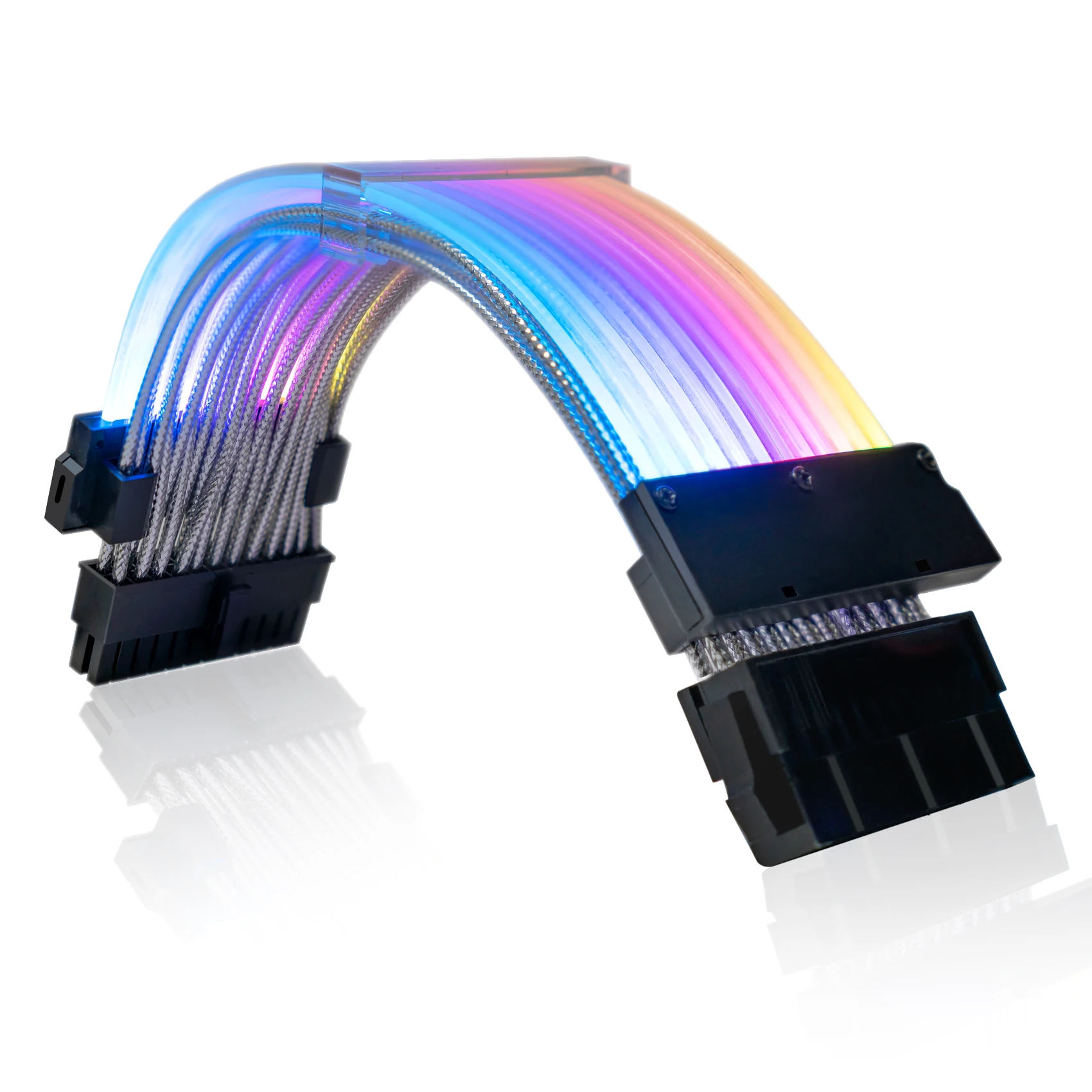 5V 3Pin Synchronized 18AWG RGB PC Cables 24 pin rgb extend cable pc