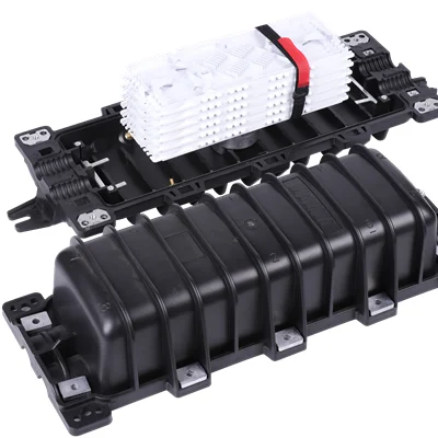 144Core In-line Optical distribution enclosure  fiber optic joint splice closure dome Horizontal fiber optic equipment