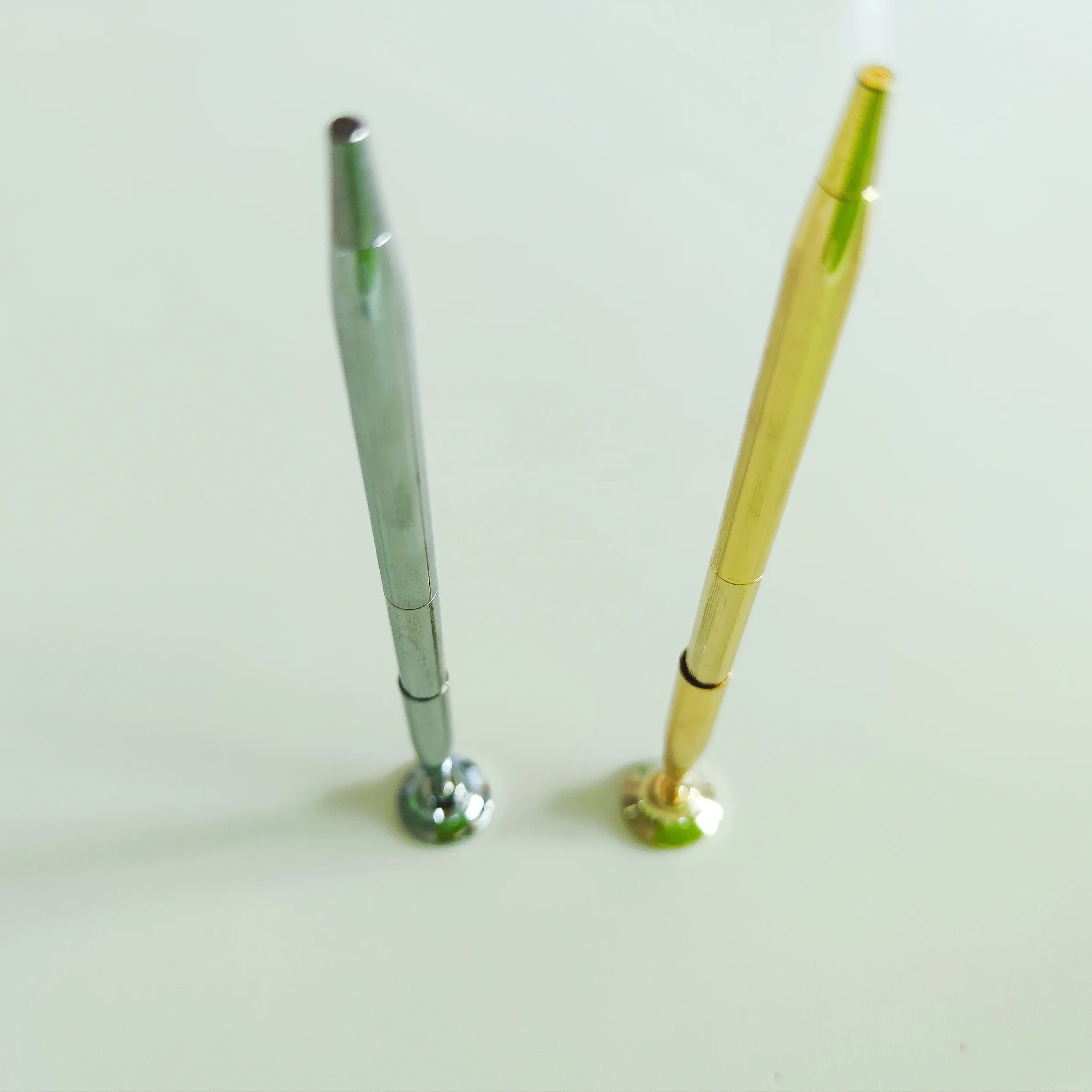 Custom Logo Metal Office Desk Table Pen Capacitive Stylus Ball Stand