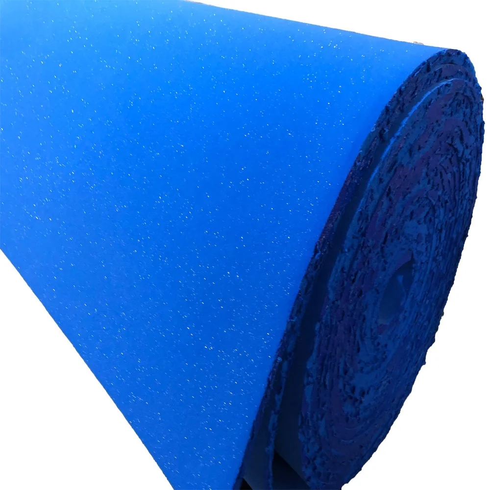breathable blue  pu foam high elastic foam