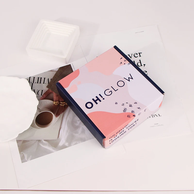 custom print logo shipping mailer packaging boxes corrugated mailing kraft paper parcel packing box