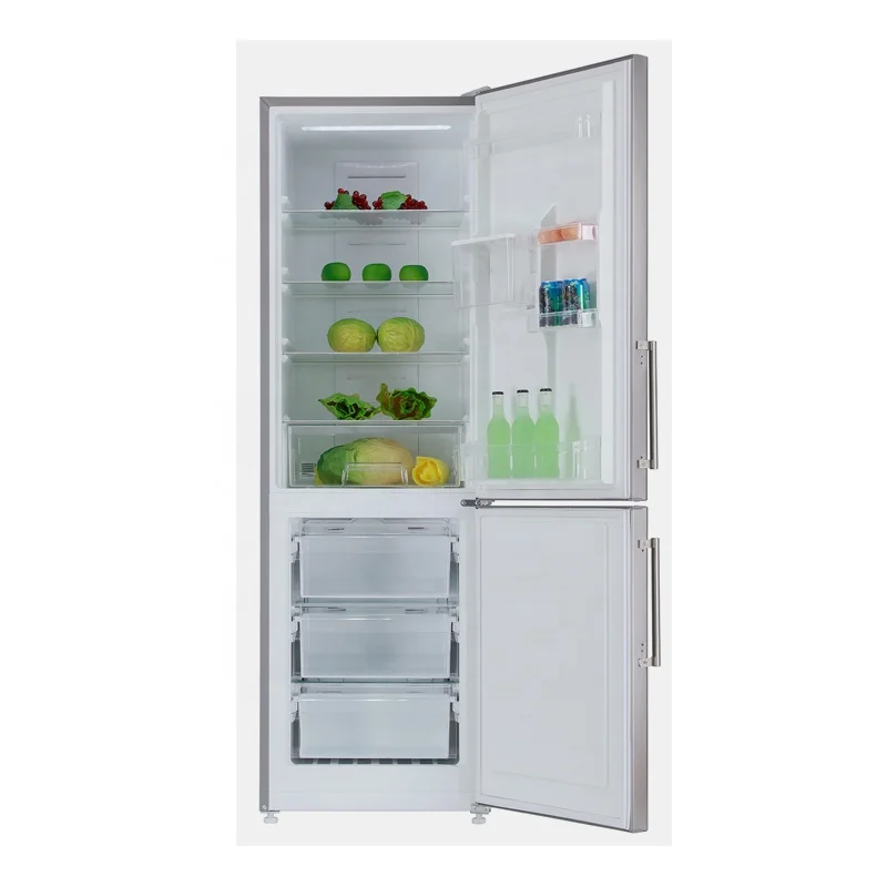 375WED Practical Home Use Double Door Fridge Refrigerator With Water Dispenser Dual Zone Fridge