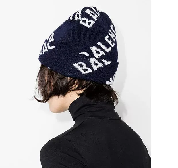 Wholesale Custom Mens winter beanie hat fashion blank multi-color unisex knit ski skull caps