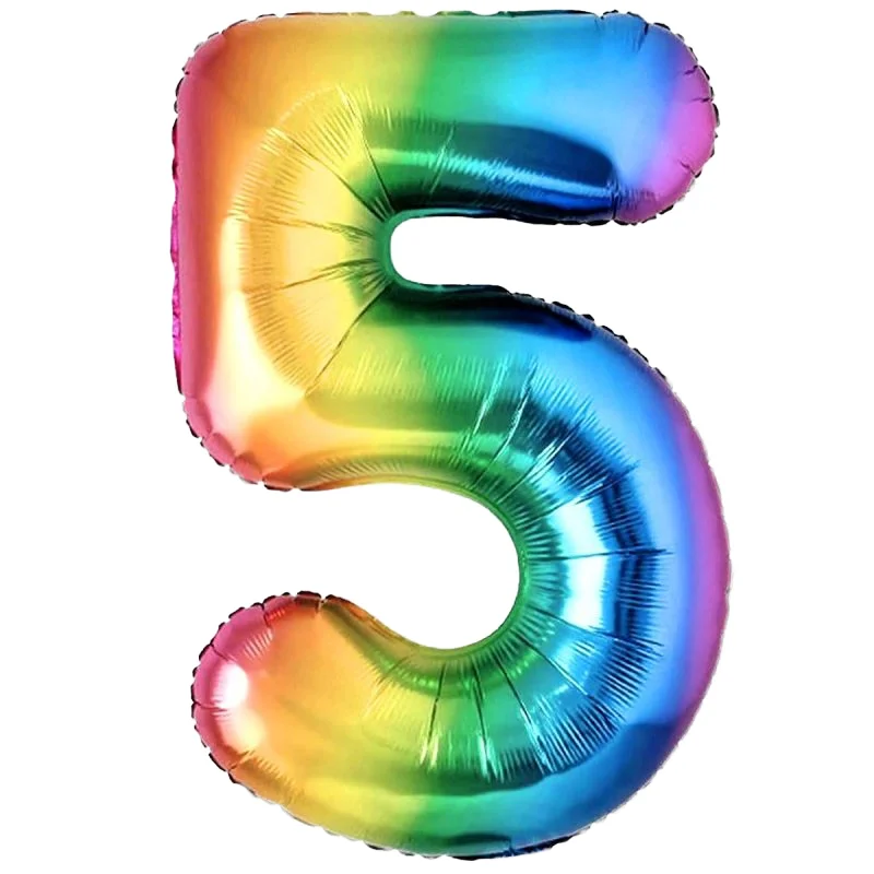 Birthday Festival Party Decoration Wedding Balloons 40inch Colorful Foil Number Balloons Aluminum Film Floating Air Ball Balloon