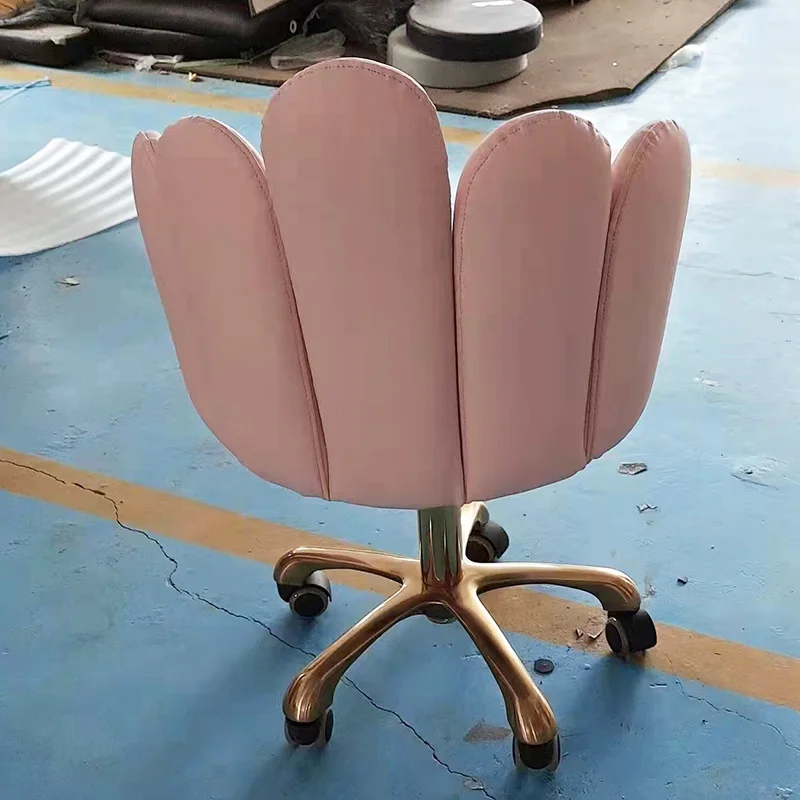 Pink Metal Beauty Salon Small Stool Salon Furniture Equipment Customizable Color Dental Chair