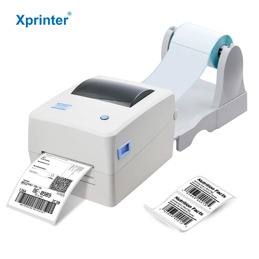 Xprinter XP-TT434B High Quality Shipping Label Printer 4x6 Max Print Speed Up To 101 .6mm/S Thermal Transfer Barcode Printer