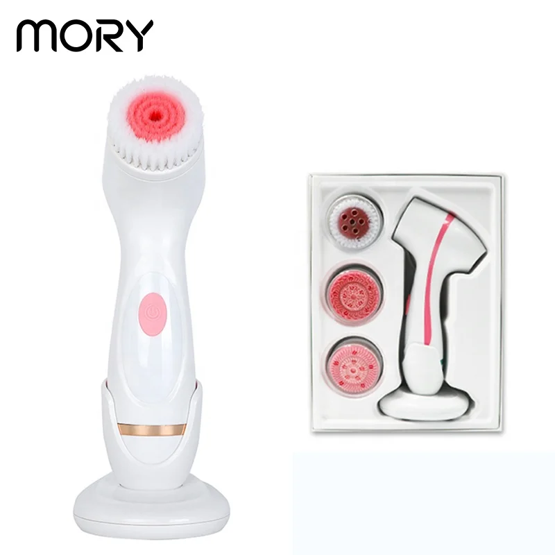 Mory cleanser brush private label electric face brush scrub cleanser cleasing electronic silicone facial cleansing brush