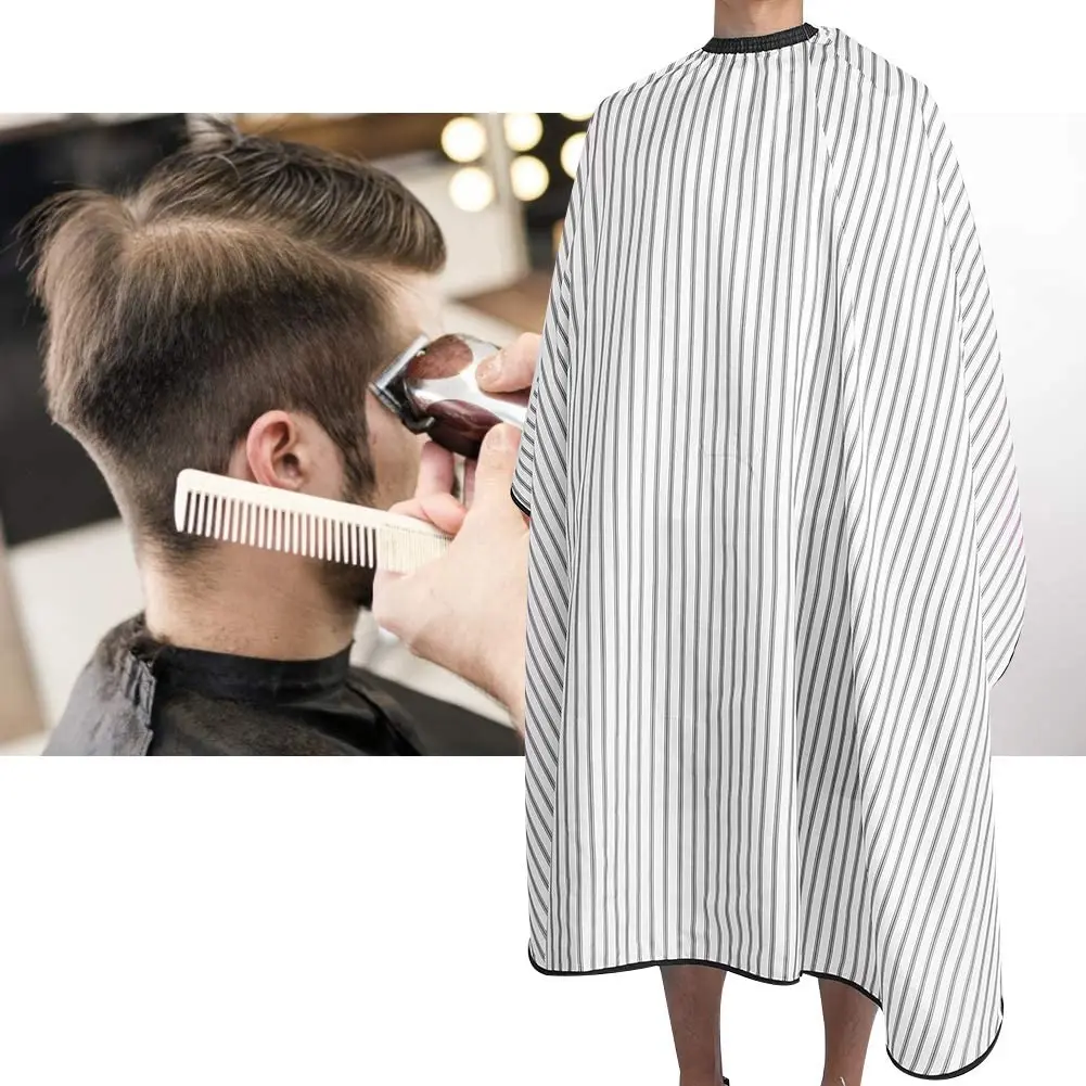 
Extra large Striped Hair Haircut Dyeing Cloth Hairdressing Apron Styling Barber Beauty Salon Accessory Tool 