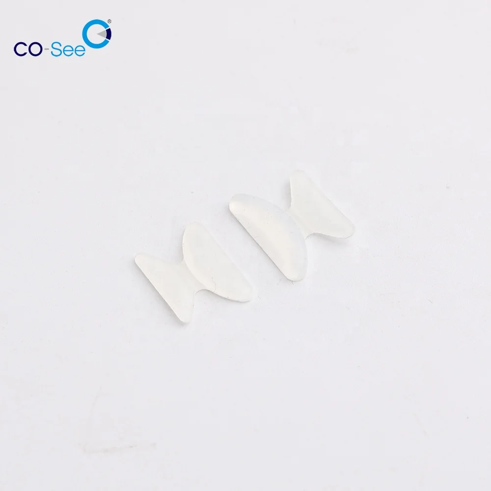 Butterfly Shape Soft Super Sticky Backing Silicone Anti-slip Eyeglass Nose Pads for Reading Glasses, Sunglasses