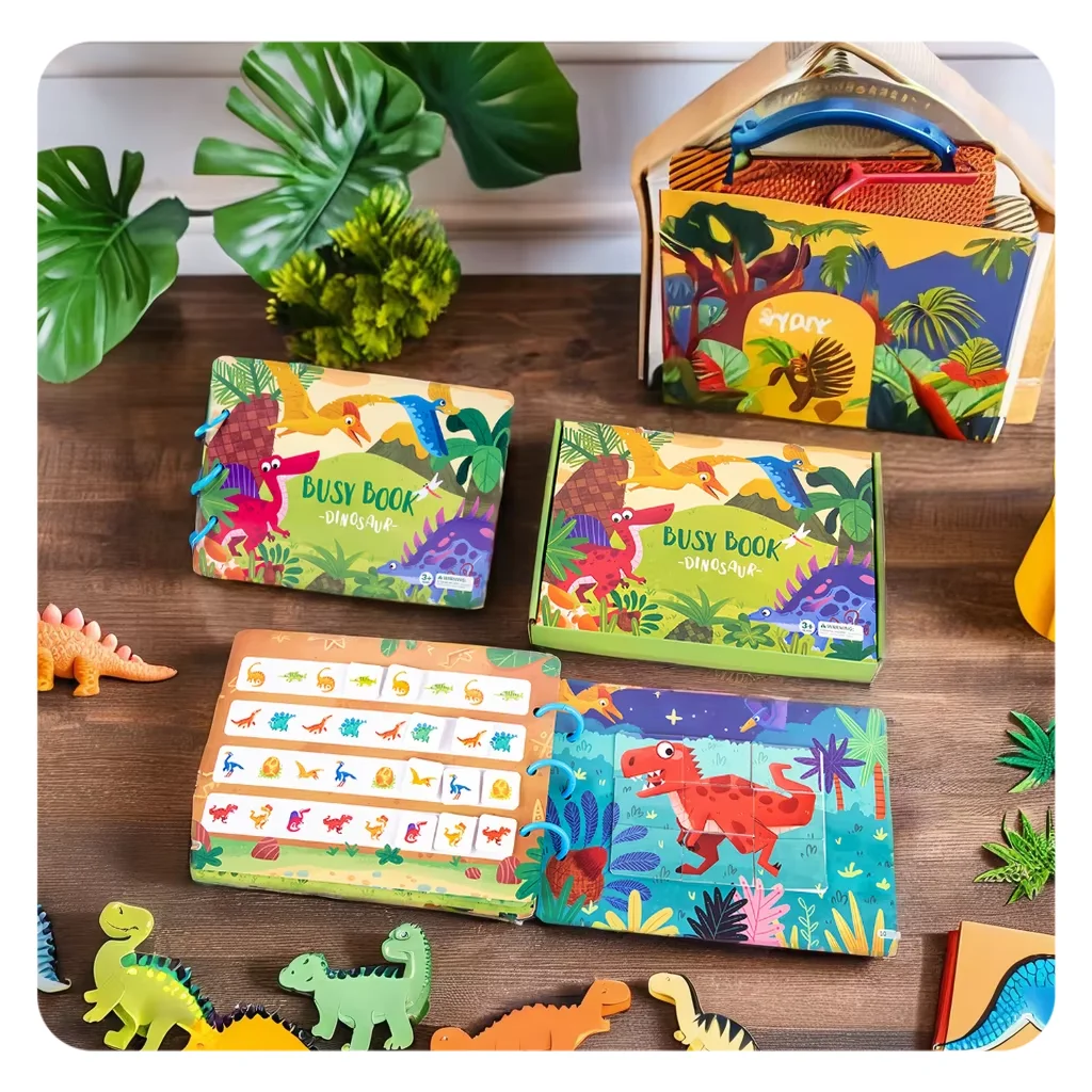 Paper Quiet Activity 3d Puzzle Board Match Sensory Montessori Children Education Preschool Learning Book Toys For Kid Girls Boys