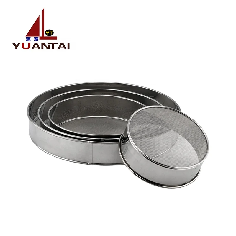 16/18/20/22/24/26/28CM Micron Stainless Steel Wire Screen Mesh  Food Grade Rim sieve