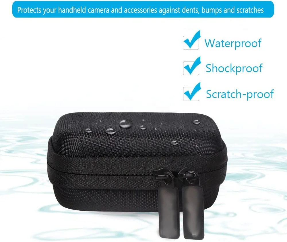 Custom Portable Hard EVA Shell Carrying Case Compatible with GoPro JSVER / Hero 12 for Osmo Action 3 Camera Bag