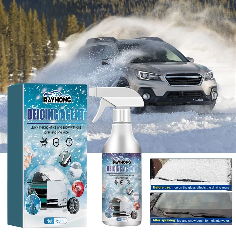 Wholesale Winter Sustainable Quickly Auto Car Windshield Anti-ice Removal Snow Melting Spray Deicing Agent Snow Antifreeze