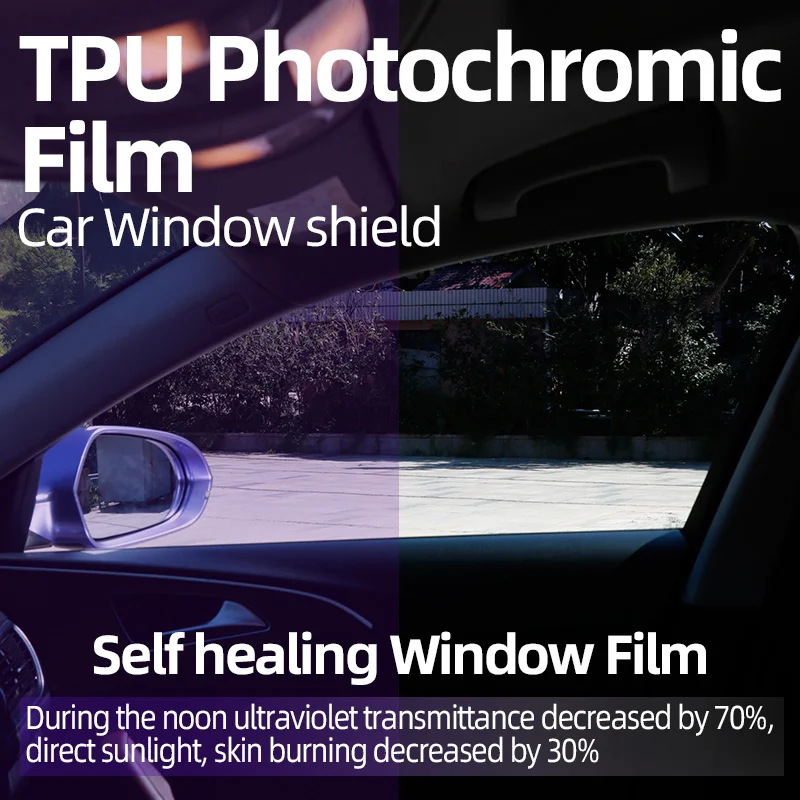 TPU Smart Self-adjust Vlt 70% Transition Solar Control Photochromic Window Film