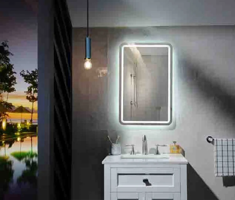 Defogger Mirror Furniture Modern Backlit Bathroom Smart Mirror Touch Screen Bath Mirrors Led