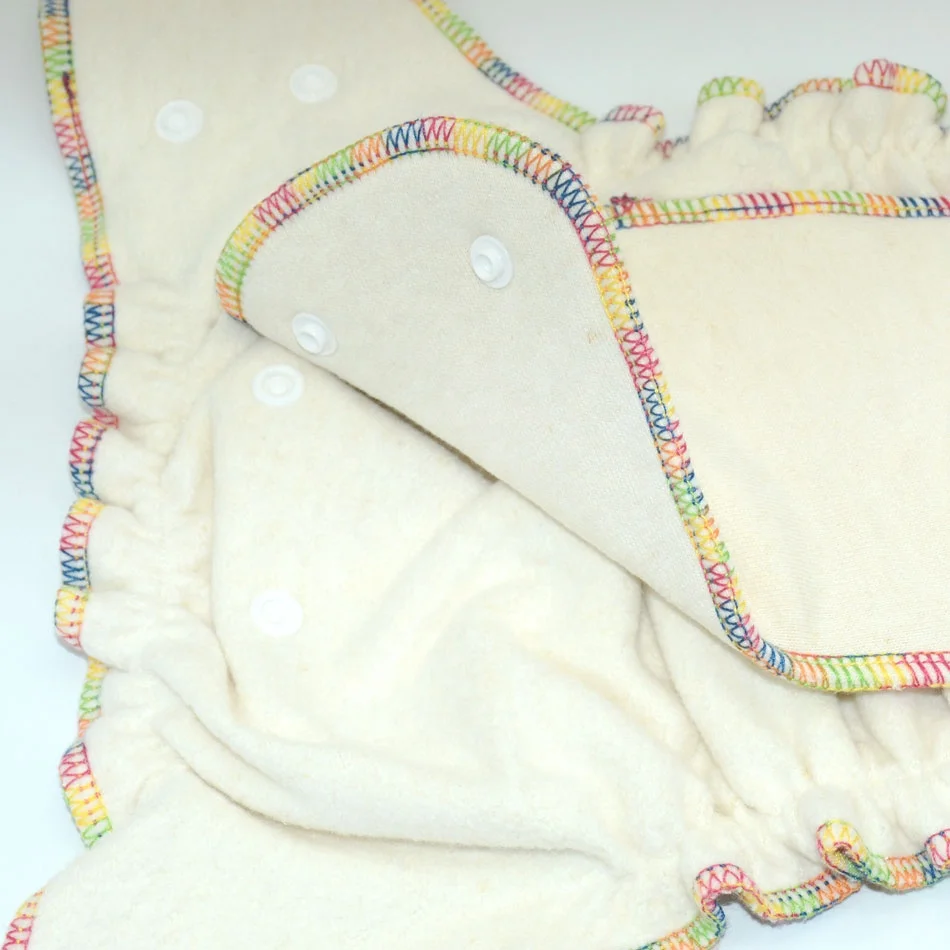 
Reusable Eco-friendly Washable Hemp Diaper Cloth Baby Nappies Fitted Diaper one size fits 5-15kg baby fitted Diapers 