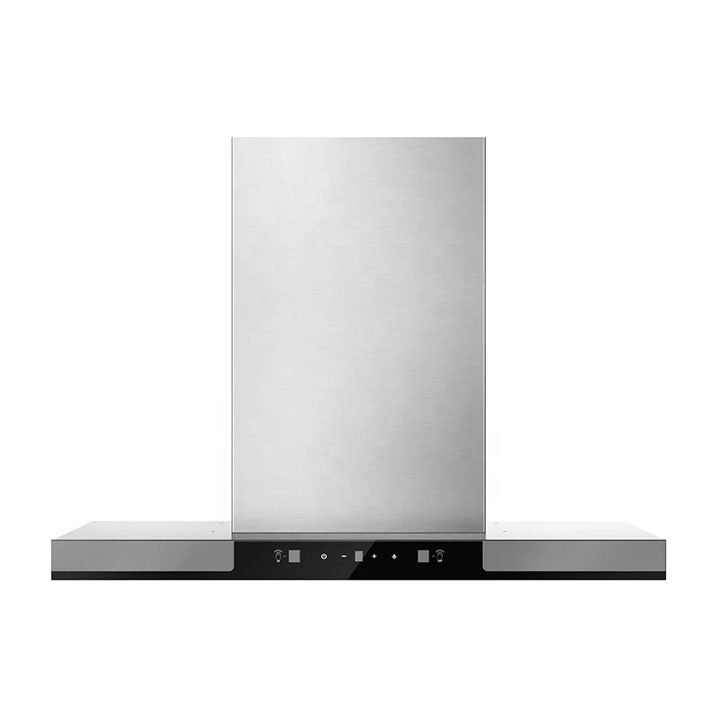 2022 Hot Sale T Shape Home Electric Chimney Range Hood H404 430 Stainless Steel Free Spare Parts Wall Mounted Series LOW Noise R