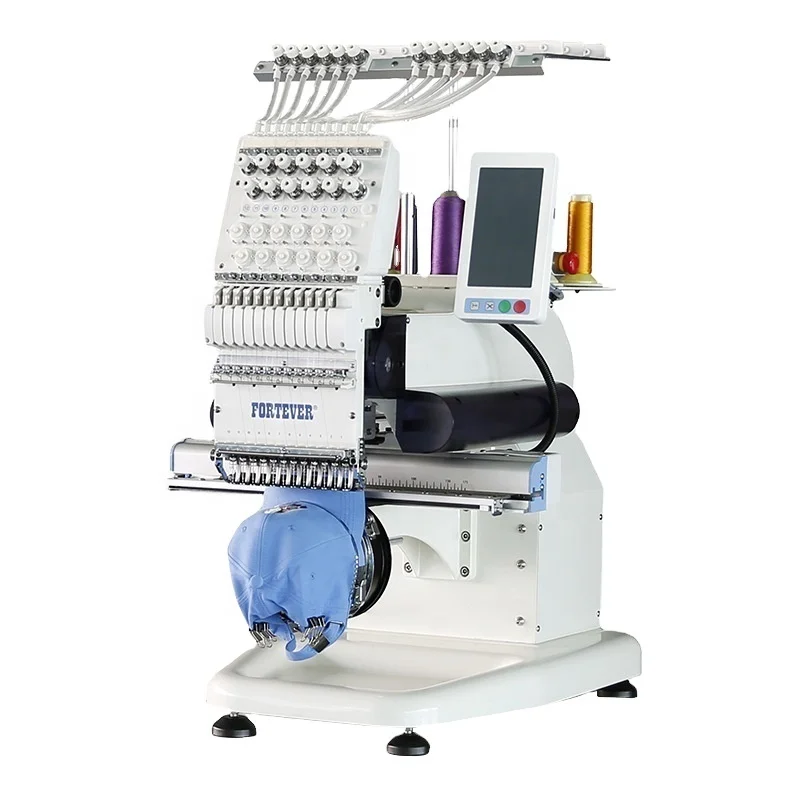 JY Hot Sale Single Head High Speed Industrial 12 Needles T-shirt Apparel Computerized Embroidery Machine Price in India