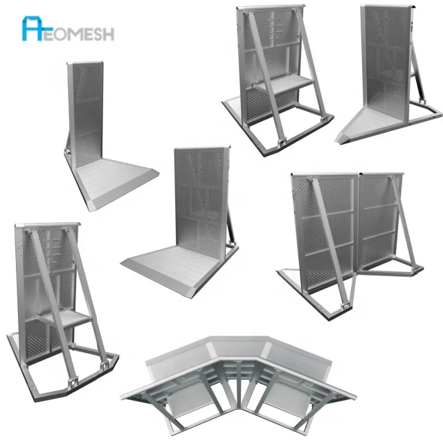 AEOMESH Made in Guangzhou metal events concert barrier fencing,aluminium barrier flood gate,Factory price stage barrier