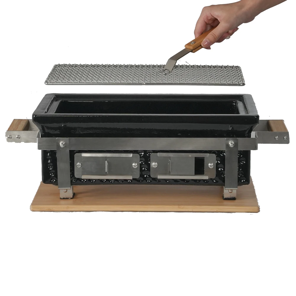 Auplex High Quality Japanese Hibachi Charcoal BBQ Grill Premium Smoker