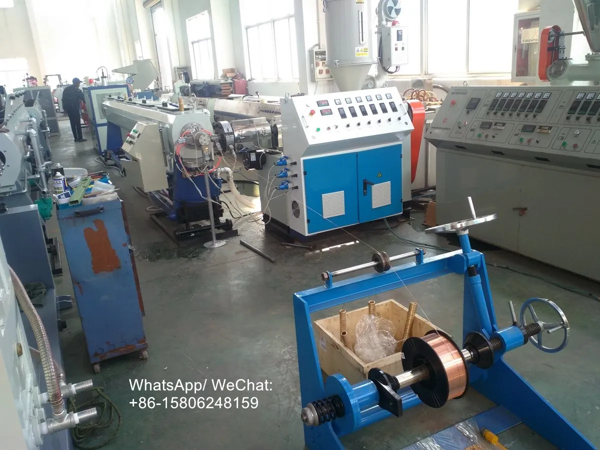Plastic PE PP HDPE PVC PPR Pipe Making Machine Extrusion Production line