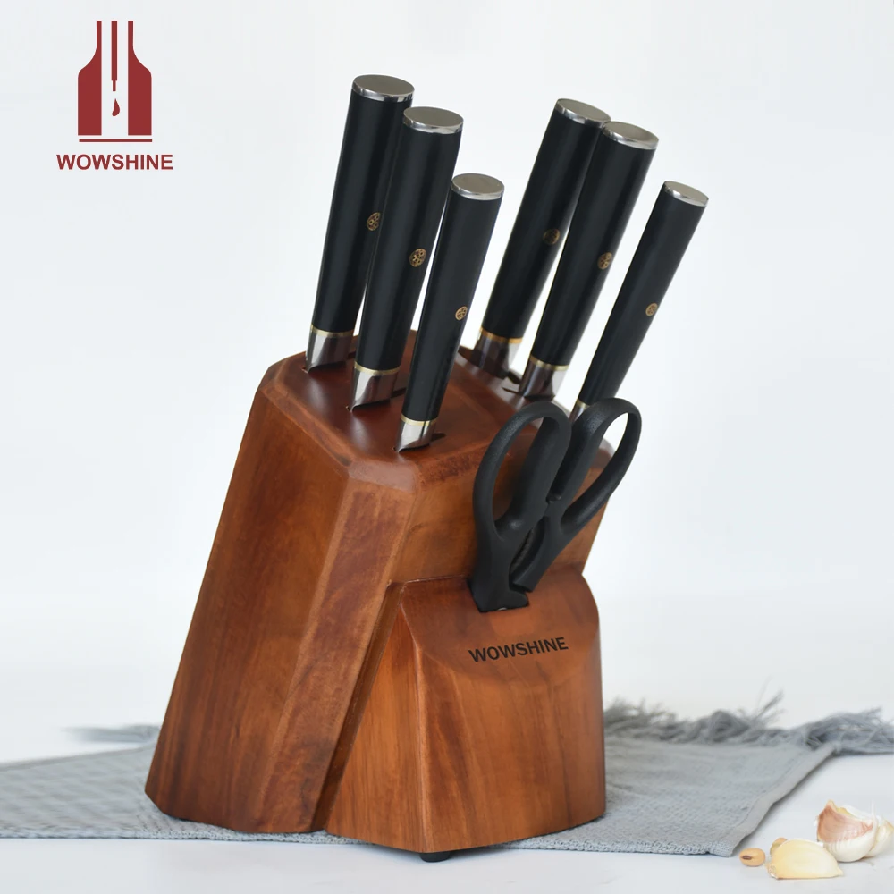 6pcs  kitchen knives set cool color