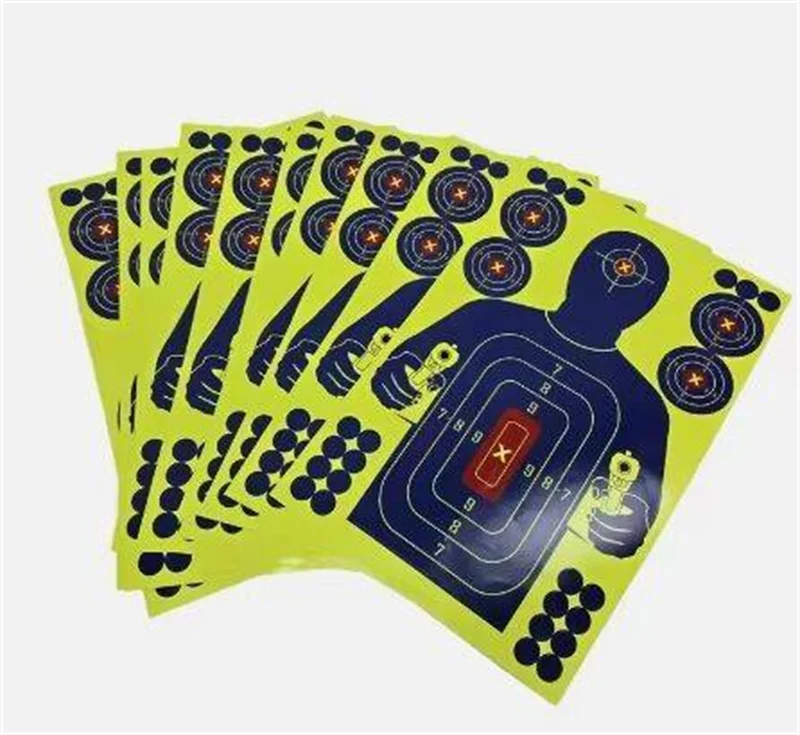 Hot sales shooting target paper target sticker glow-in-the-dark sticker