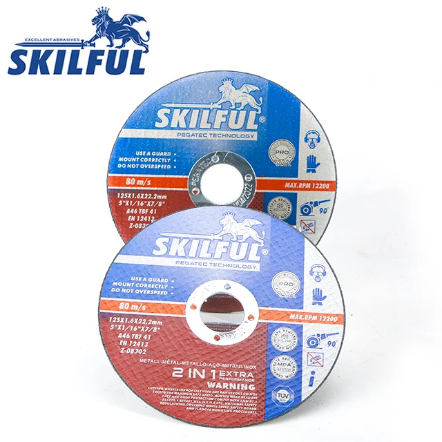 High Quality Wholesale Abrasive Tools For Skilful Series 125*1.6*22.2mm cutting Disc 5 inch for stainless steel