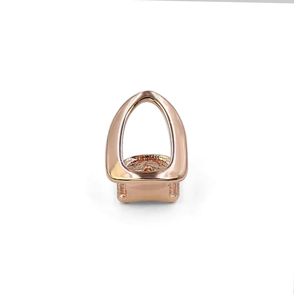 New HIPHOP Grillz Silver Gold Plated Set Plain Rhinestone Rose Gold Silver Teeth Grillz